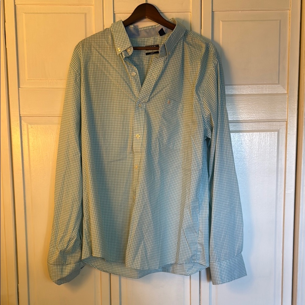 Men's Blue Checkered Shirt